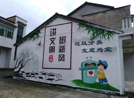 松溪墙绘是现在流行的墙体广告